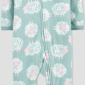 Baby Girls Sheep Fleece Sleep N' Play Just One You